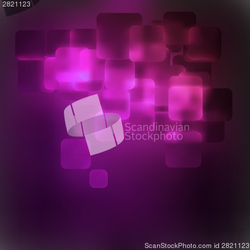 Image of Purple abstract 3D warped square background. EPS 8
