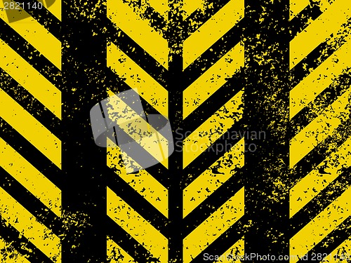 Image of Diagonal hazard stripes texture. EPS 8