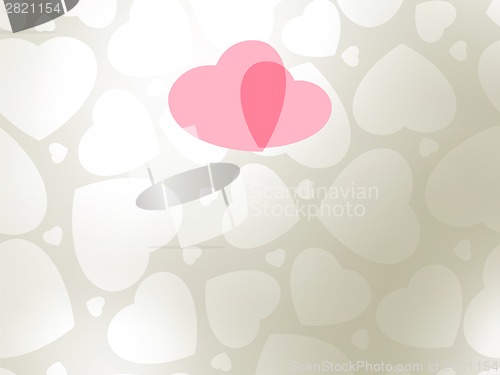 Image of Valentine's day postcard template. EPS 8