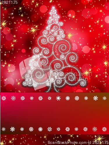 Image of Shinny Christmas tree abstract background. EPS 8