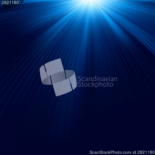 Image of Blue color design with a burst. EPS 8