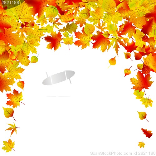 Image of Autumn background isolated design. EPS 8