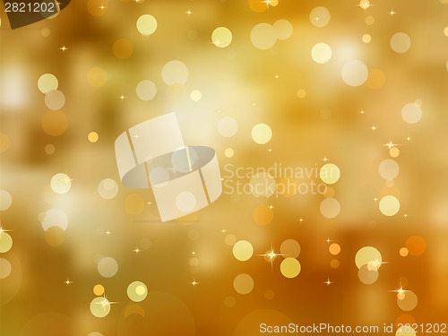 Image of Glittery gold Christmas background. EPS 8