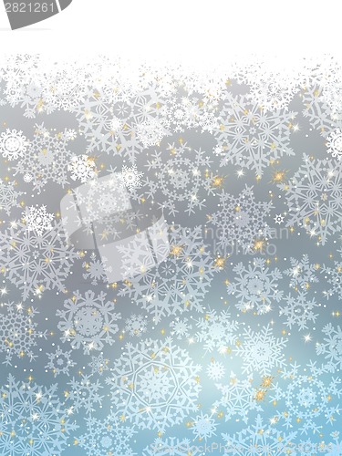 Image of Blue abstract winter card. EPS 8