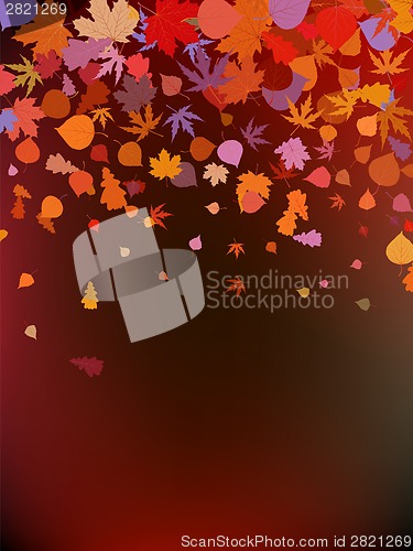 Image of Brown autumnal background. EPS 8