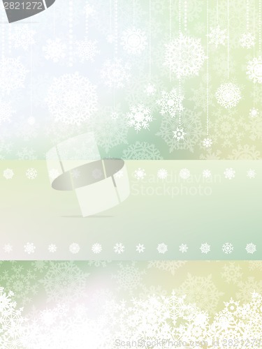 Image of Elegant background with snowflakes. EPS 8