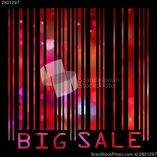 Image of Colorful big sale bar code. EPS 8