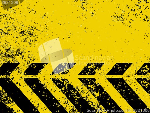 Image of A grungy and worn hazard stripes texture. EPS 8