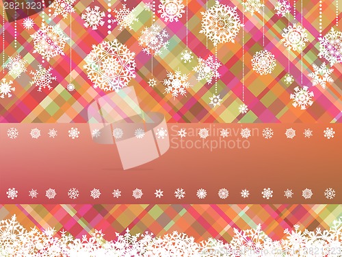 Image of Christmas with christmas snowflake