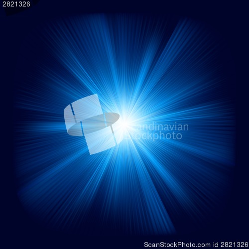 Image of Blue color design with a burst. EPS 8
