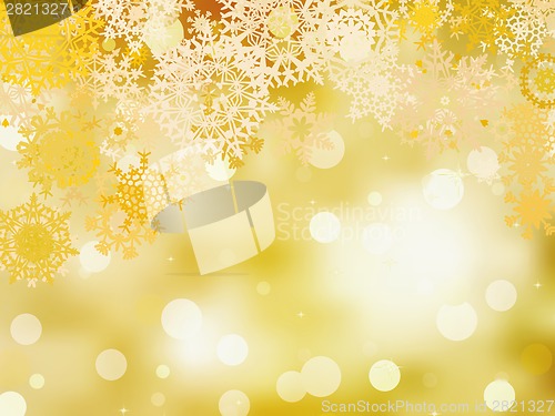 Image of Golden christmas background. EPS 8