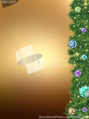Image of Thank you card a bright christmas. EPS 8