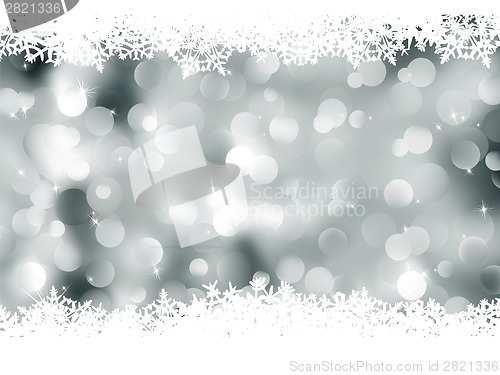 Image of Elegant background with snowflakes. EPS 8