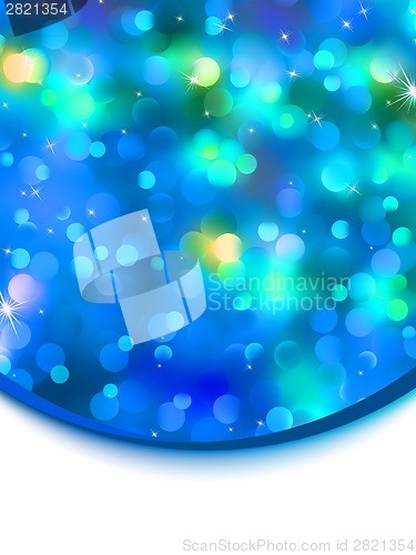 Image of Glitter holiday card template. EPS 8