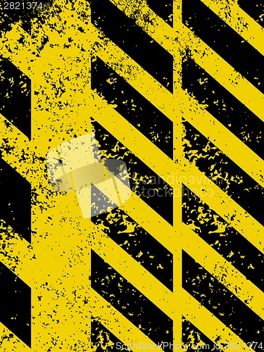 Image of A grungy and worn hazard stripes texture. EPS 8