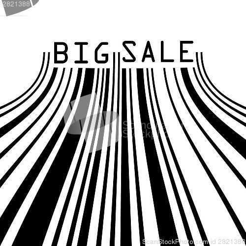 Image of Big Sale bar codes all data is fictional. EPS 8