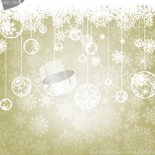 Image of Beautiful elegant happy Christmas card. EPS 8