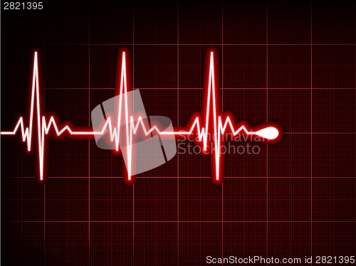 Image of Abstract heart beats cardiogram. EPS 8