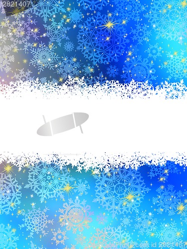 Image of Blue Christmas Background. EPS 8
