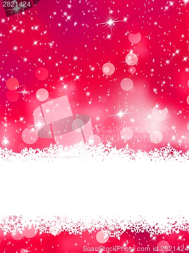 Image of Glittery pink Christmas background. EPS 8