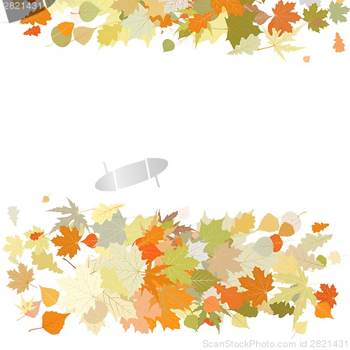 Image of Autumn design with leafs. EPS 8