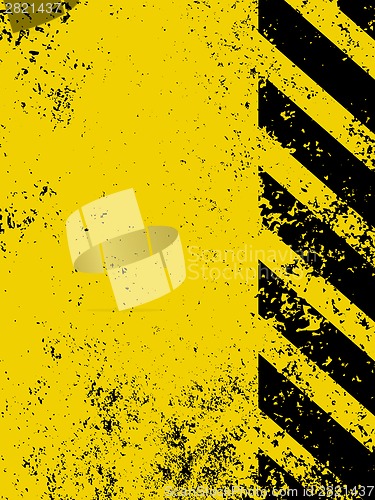 Image of Diagonal hazard stripes texture. EPS 8