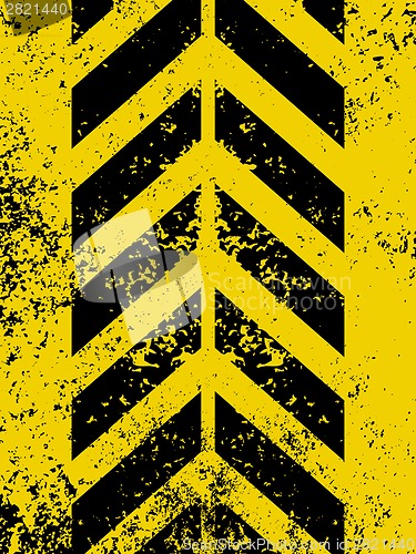 Image of Diagonal hazard stripes texture. EPS 8