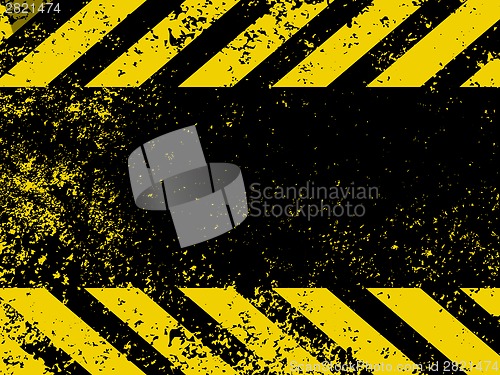 Image of A grungy and worn hazard stripes texture. EPS 8