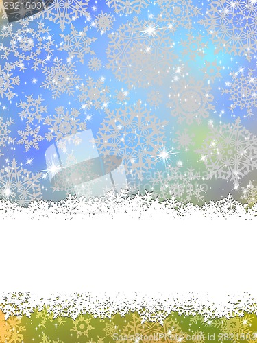 Image of Elegant background with snowflakes. EPS 8