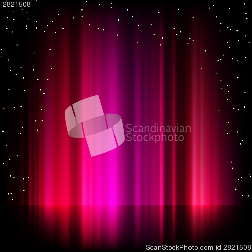 Image of Purple aurora borealis background. EPS 8