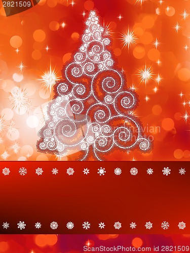 Image of Shinny christmas tree background.  + EPS8