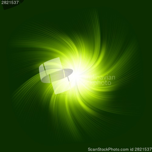 Image of Green Twirl Background. EPS 8