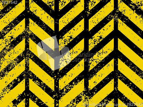Image of A grungy and worn hazard stripes texture. EPS 8