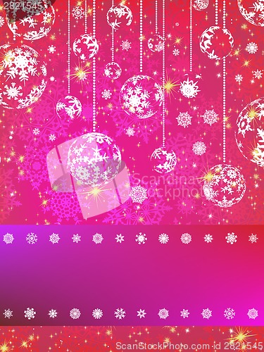 Image of Pink Christmas Background. EPS 8