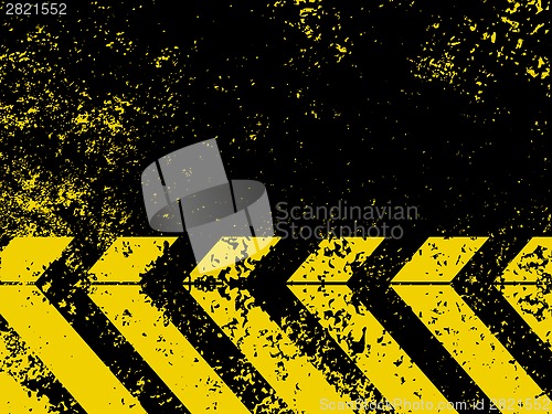 Image of A grungy and worn hazard stripes texture. EPS 8