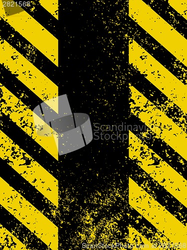 Image of A grungy and worn hazard stripes texture. EPS 8