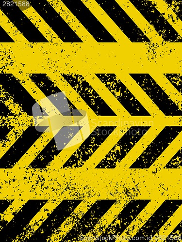 Image of Diagonal hazard stripes texture. EPS 8