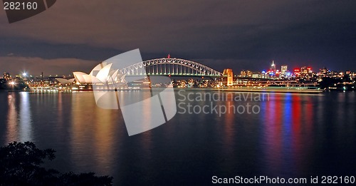 Image of sydney night skyline