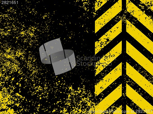 Image of A grungy and worn hazard stripes texture. EPS 8