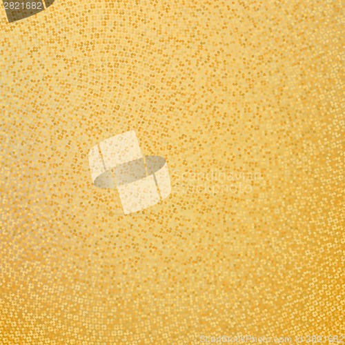 Image of Gunge golden mosaic, gold background. EPS 8