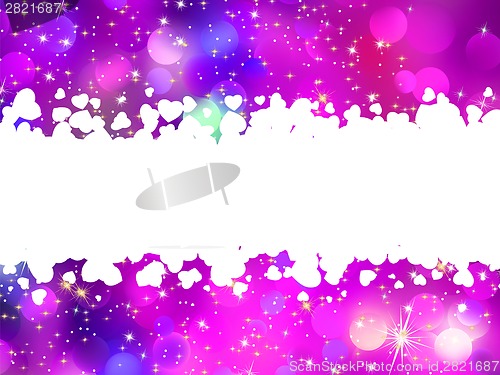 Image of Amazing valentine background with bokeh. EPS 8