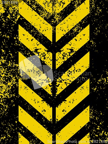 Image of A grungy and worn hazard stripes texture. EPS 8