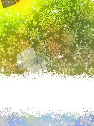 Image of Elegant background with snowflakes. EPS 8