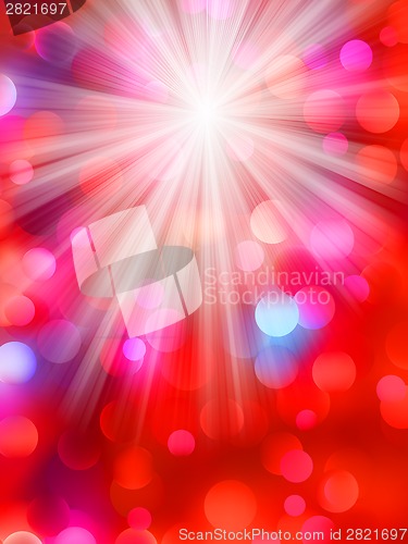 Image of Colorful bokeh light background. EPS 8