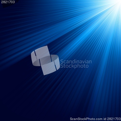 Image of Blue luminous rays. EPS 8