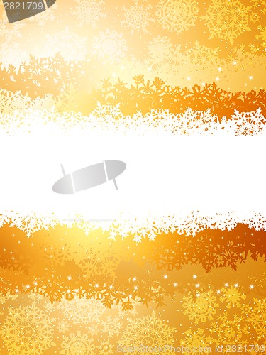 Image of A gold and yellow sparkle card background. EPS 8