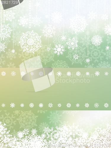 Image of Elegant background with snowflakes. EPS 8