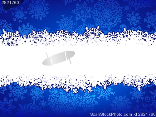 Image of Blue Christmas Background. EPS 8