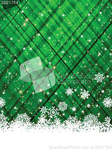 Image of Green christmas background. EPS 8