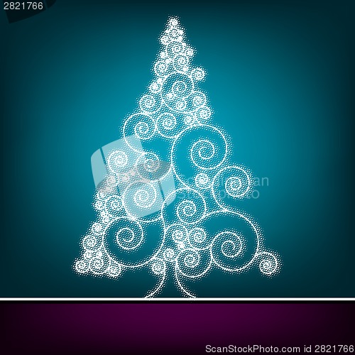 Image of Retro christmas card Template. EPS 8